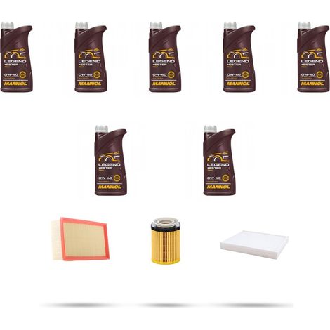 Kit tagliando 3 FILTRI e 7L OLIO compatibile con Mercedes Classe C (W205,S205,C205) 180 115kw Dal 2014 (1/4)