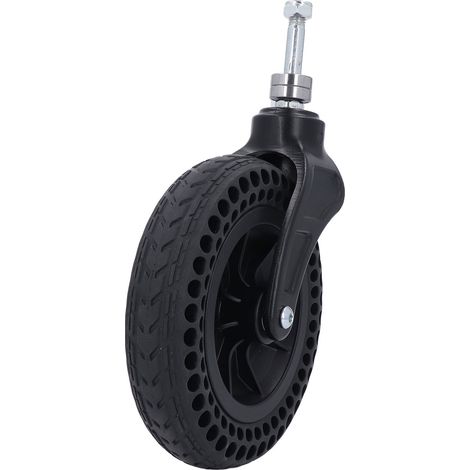 Roulette universelle de 8 pouces, antidérapante, en caoutchouc TPE plein, de rechange pour chariot, capacité de charge de 75 kg (1/5)