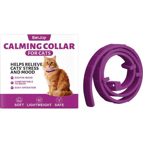 Katzenpflegehalsband – Tägliche Beruhigung für Katzen, Anti-Angst-Halsband, geeignet für Haushalte mit mehreren Haustieren – 1 Stück -- DTEKGAZ (1/5)