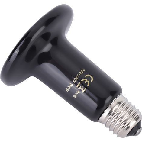 E27 Keramik-Heizlampe für Reptilien und andere Tiere, Infrarot-Wärmelampe für Haustiere, 220–240 V, 200 W (1/5)