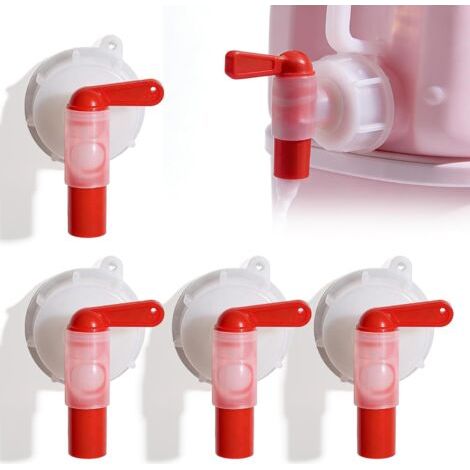 Set of 4 DIN61 dispensing taps - DIN61 dosing tap - 61 mm container - Nutrient solution for horticultural plants - Durable dispensing tap for dosing - For 15 to 60 litre containers (1/5)