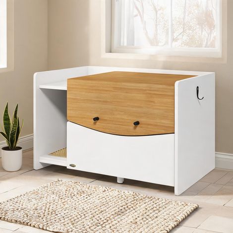 Meuble cache-litière extensible en bois 78 x 50 x 51 cm (1/5)