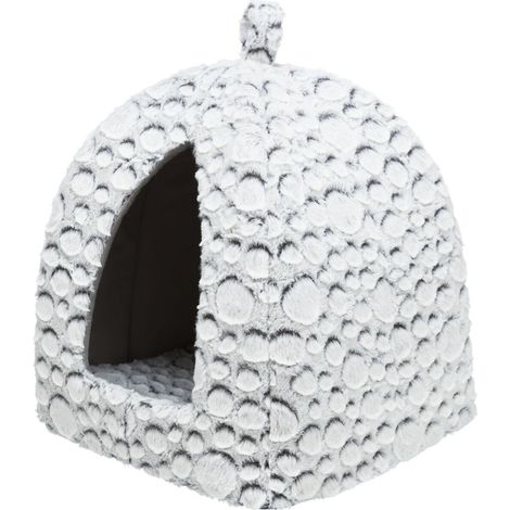 Mila Iglu 32x42x32cm weiß-grau (1/5)