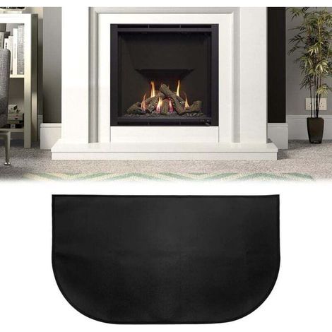 [JAMAIS UTILISÉ] Tapis Cheminée Ignifuge Demi-Rond 102x50cm – Protection Anti-Feu devant Poêle, Barbecue, Chauffage (1/4)