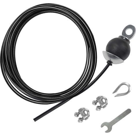 Accessoire de levage,Câble de Gymnastique, Corde Fil d'acier de Remise en Forme Home Gym Poulie Câble Machine Musculation Cable (1/5)