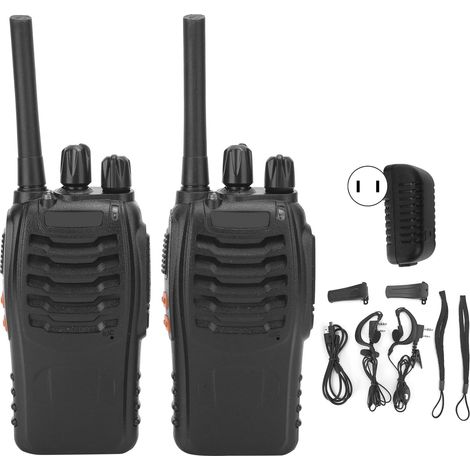 2 pièces talkie-walkie pour Baofeng BF-888H 400-470MHz 16 canaux, charge USB portable, prise américaine (1/5)