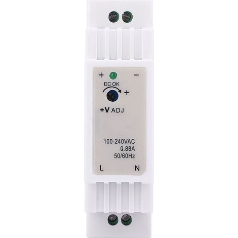 Fuente de alimentación conmutada para riel DIN de salida única DR-15-12, 12 V, 1,25 A, 15 W DR-15-12 (1/5)