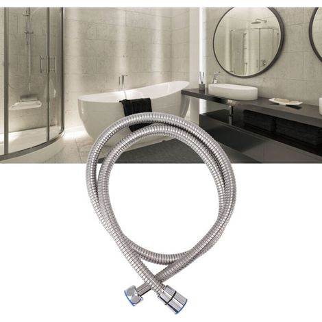 47-inch explosion-proof shower hose, pressure-resistant, heat and cold resistant. Extra long galvanized bathroom shower hose. (1/5)