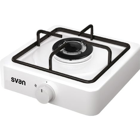 Estufa de gas svan svhs01w portátil 1 quemador esmalte