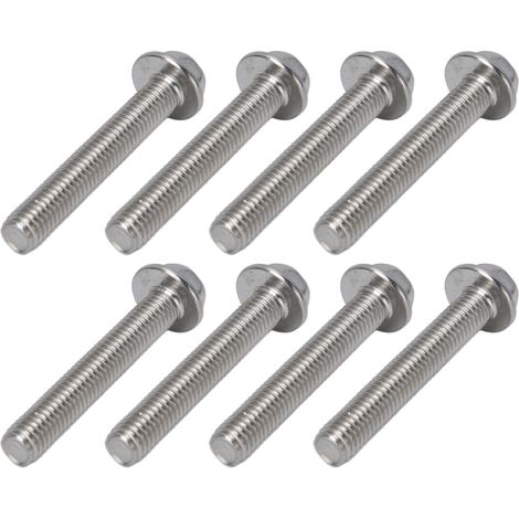 20 Stück M10x1,5 Schrauben A2‑70 Edelstahl Flansch-Sechskantschraube mit Dichtung DIN6921M10x60 (1/5)