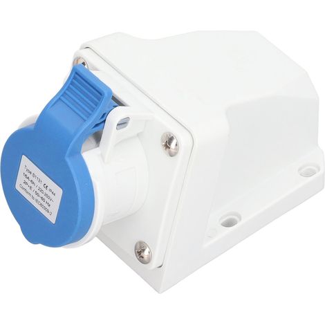 Connecteur industriel étanche IP44, résistant à la poussière, 3 conducteurs 16 A 2P+T, câble d'alimentation électrique, prise 220 V‑250 V (1/5)