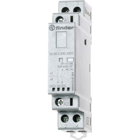 Finder 22.32.0.012.4320 Installationsschütz 2 Schließer 250 V/AC, 440 V/AC 1 St.