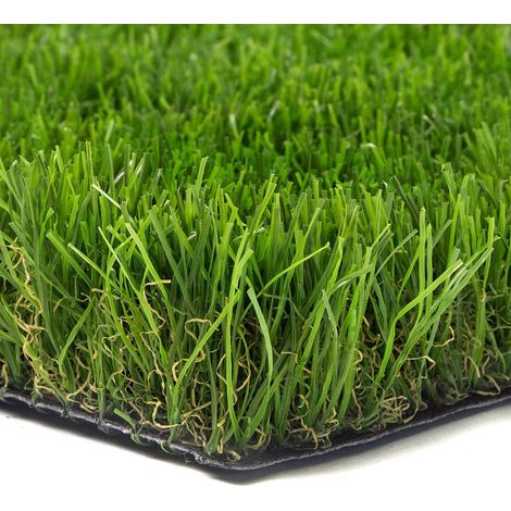 Prato Sintetico Manto Erboso Erba Finta Realistica Giardino 4 Sfumature Di Colore Tappeto Erboso Sintetico Anti UV Atossico Drenante Ideale Per Piscina Terrazzo Aree Giochi Viali (50mm 1x5mt 5mq)