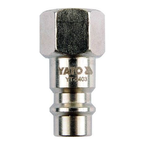 Yato YT-2403 acoplamiento y conector para máquina neumática Níquel Acero Rosca interior (hembra) 1/4" 1 pieza(s)