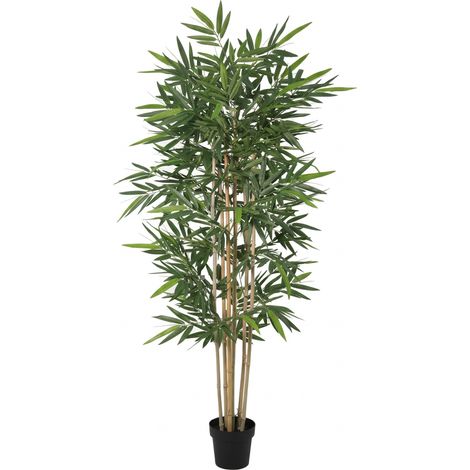 Bambou Artificiel 200 cm Plante Artificielle Décorative pour Intérieur, Aspect Naturel - PANGIVO
