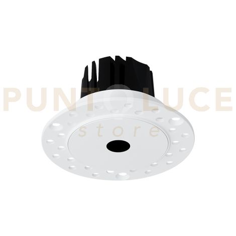 INFINITY TRIM LED COB Alimentatore ONOFF incluso - CRI 95 7 W 28° 530 lm 3000 K D.8,5CM BIANCO