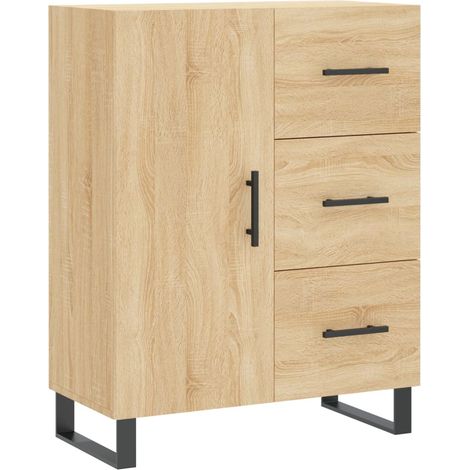 Aparador cómoda mueble de almacenaje organizador para cocina salón salón Sonoma 695 x 34 x 90 cm madera de ingeniería color marrón 020031651