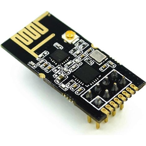Module de transmission de données sans fil NRF24L01+ 2,4 GHz GT-24 NRF24L01+PA+LNA, portée de 1100 mètres, soudage (1/5)