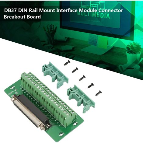 DB37 DIN-Schienen-Montage-Schnittstellenmodul-Anschlussklemmen-Breakout-Board (Buchsenkopf) (1/5)
