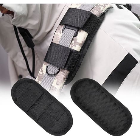 Lot de 2 coussinets de bandoulière pour sangles de sac, sangles à bandoulière, coussinets tactiques amovibles pour sacs, sacs à dos, cartables, gilets, bagages (1/5)