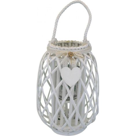 Lanterna Karine   in Vimini Bianco (1/2)
