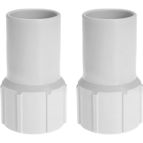 Lot De 2 Manchons Filetés Pour Tuyau De Piscine De 1-1/2 Po, Manchons De Rechange Pour Tuyau D'aspirateur De Piscine, Réparation D'aspirateur À Enroulement En Spirale (1/5)