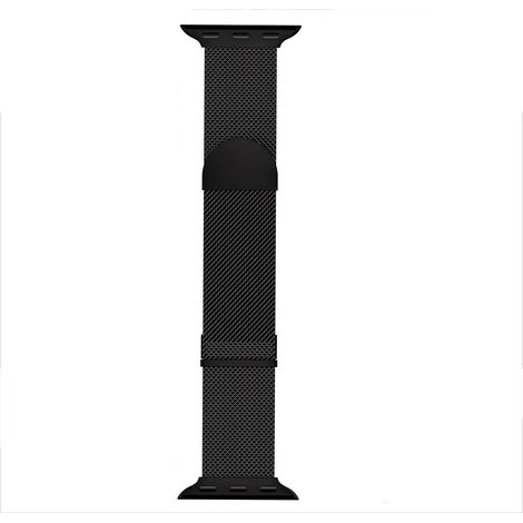 1 Bracelet Acier Inoxydable, Maille Lisse, Fermeture Magnétique, Ajustable, pour Apple Watch 42mm à 45mm (1/5)