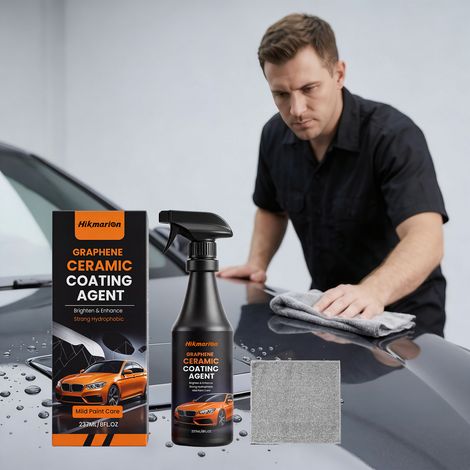 Automotive ceramic coating spray to brighten and enhance paint shine suitable for various types of car paint -- Spray 237ML1, towel1 -- BIEMMEDUE (1/5)