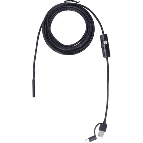 3-in-1 USB-C-Endoskopkamera für Android, PC und Smartphone, eingebautes LED-Licht, 5 m langes halbstarres Kabel, 5,5 mm Durchmesser, Kfz-Diagnosegerät. (1/5)