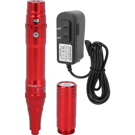 Permanent-Make-up-Maschine für Augenbrauen, für dauerhafte Schönheit, US-Stecker 100-240V, ideal für kosmetisches Make-up, rot. (1/5)
