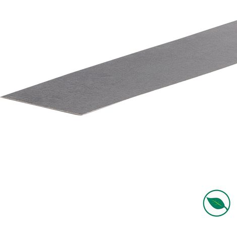 Forestea – Lot de 2 bandes de chant rénovation escalier stratifié 60 x 400 mm – Couleur gris foncé – 70% bois certifié PEFC – Installation rapide - GREY 60 X (1/5)
