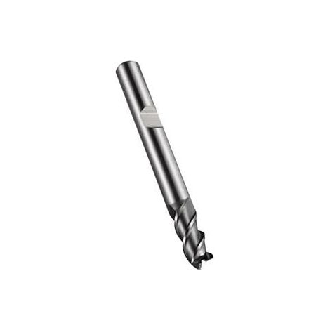 Fresa de vástago C907 DIN 844 K D.4mm Longitud de corte 11mm HSS-E-PM ALCRONA 45Grados Z.3 (1/4)