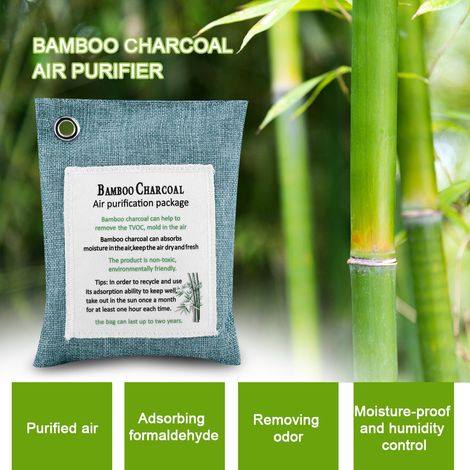 Sachets purificateurs d'air 8 couleurs, purificateurs d'air frais au charbon actif et au bambou, sachets anti-moisissures et anti-odeurs (1/5)