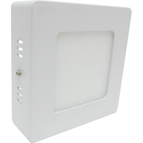 Plafonnier LED 6W Carré - Blanc Neutre - SILUMEN (1/3)
