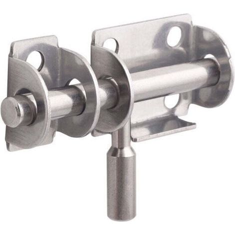 Lot de 3 Pièces Loquet de Porte en Acier Inoxydable - Verrou de Sécurité pour Portes de Salle de Bain, WC, Fenêtres, Meubles et Portes en Bois - Avec vis autotaraudeuses (1/4)