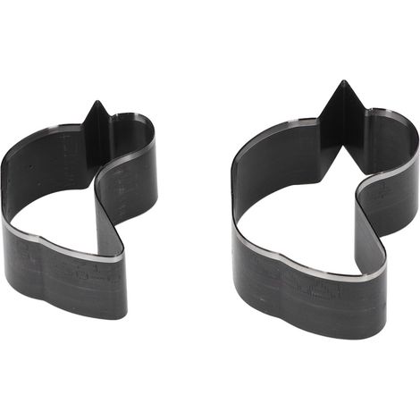 Lot de 2 emporte-pièce cuir acier allié forme canard pour découpe braceaux ceintures bricolage créations manualités (1/5)