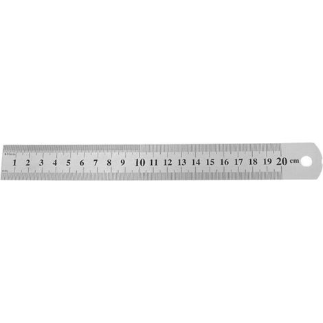 Règle et réglet Règle en Acier Inoxydable 20cm Règle Metallique Taille Double Face Regle Menuisier Antirouille Durable pour Etudiants Ingénieurs Architectes Enseignants Designers Bureau-RAPANDA
