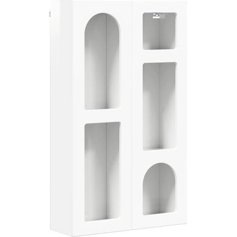 Armoire De Chambre - Armoire suspendue avec étagère Blanc brillant 59 x 20 x 100 cm fr8007 - Maison La Vie (1/5)