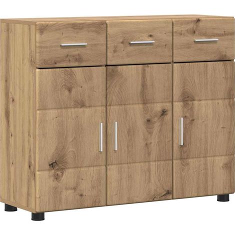 Maison Exclusive - Credenza FLORIN Rovere artigianale 88,5 x 30,5 x 73 cm (1/5)