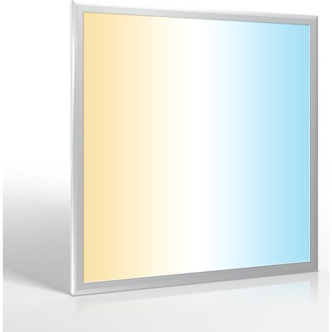 CCT LED Panel 60x60cm 36W 3000K-6000K Rahmen silbern (1/5)