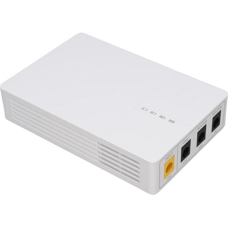Mini Alimentation sans Interruption, Batterie de Secours 6000mAh Sortie DC 5,5x2,5 Mm, 27 W, Protection contre les Courts-circuits, Compatible Caméras de sécurité et Smartphones (1/5)