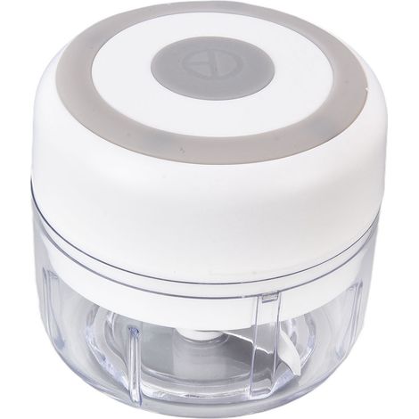 Hachoir Électrique Mini Portable 100ml - Broyeur Rapide et Durable pour Cuisine Blanc (1/5)