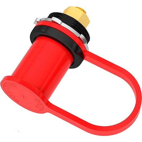 Connettore remoto per batteria da 3/8 di pollice con cappuccio, terminale di avviamento di emergenza M10 adatto per camion, barche, veicoli fuoristrada e CAN-Am.