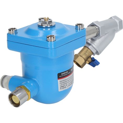 Automatischer pneumatischer Wasserablauf mit minimalem Druckverlust, Gehäuse aus rostbeständiger Aluminiumlegierung, Wasserablauf für den Luftkompressor, Montage am Filterrohr (1/5)