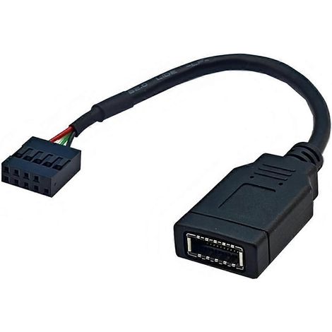 Cavo da pannello frontale USB 9PIN a Type-C Cavo adattatore da pannello frontale USB 9PIN a TYPE-E KEY-A Adattatore da pannello frontale USB [RONg] (1/5)