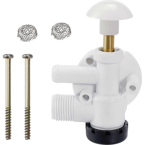 Beaquicy Wohnmobil-Toiletten-Wasserventil-Set 385314349, verbesserter Ersatz für VacuFlush mit Leckagekontrolle und zwei Edelstahlfiltern (1/5)