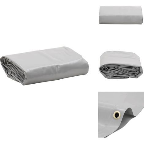 Bâche gris 1,5x2,5 m 600 g/m² - Couverture Extérieure - Bâche Imperméable - Bâche Protectrice - Bâche Voiture - Bâche Moto (1/5)