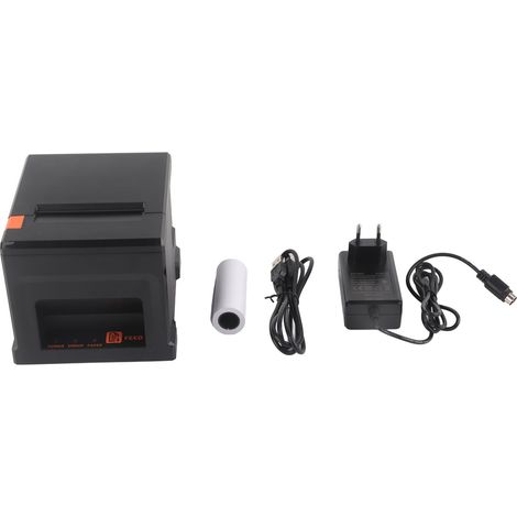 Imprimante thermique USB 300mm/s 80mm ABS portable reçu ticket pour système POS entreprise Win prise UE (1/5)