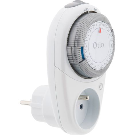Otio – Programmateur quotidien T-10 compact – Prise programmable 16A – Alimentation 230V – Sécurité enfant intégrée – Optimisation consommation (1/10)