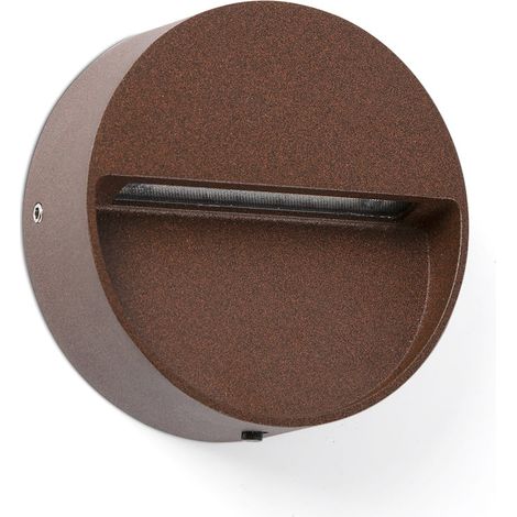 DUNE R Rundes Wandapplikat in Rostbraun, 3W 4CCT